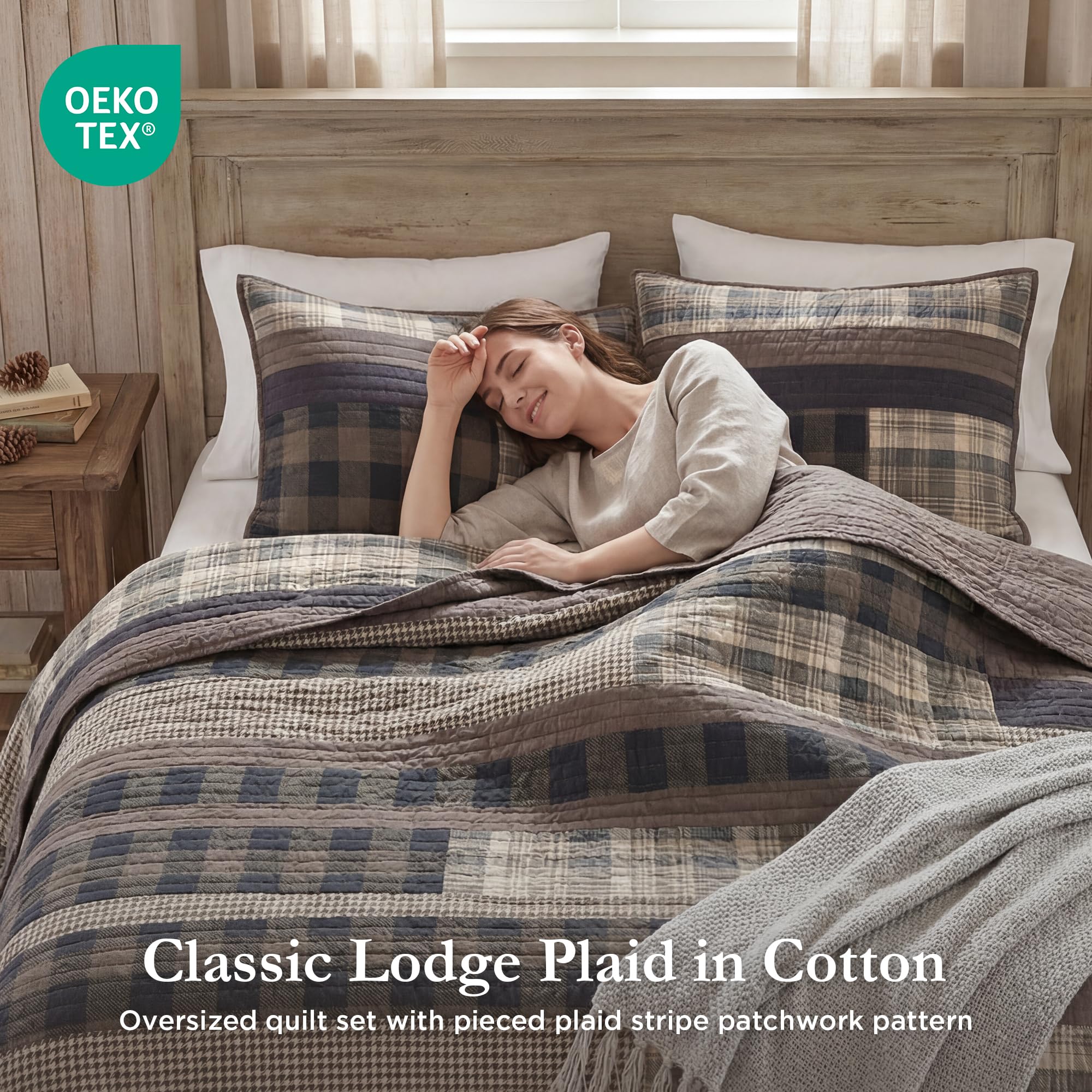 Amazon.com: Woolrich Reversible Quilt Set - Cottage Styling