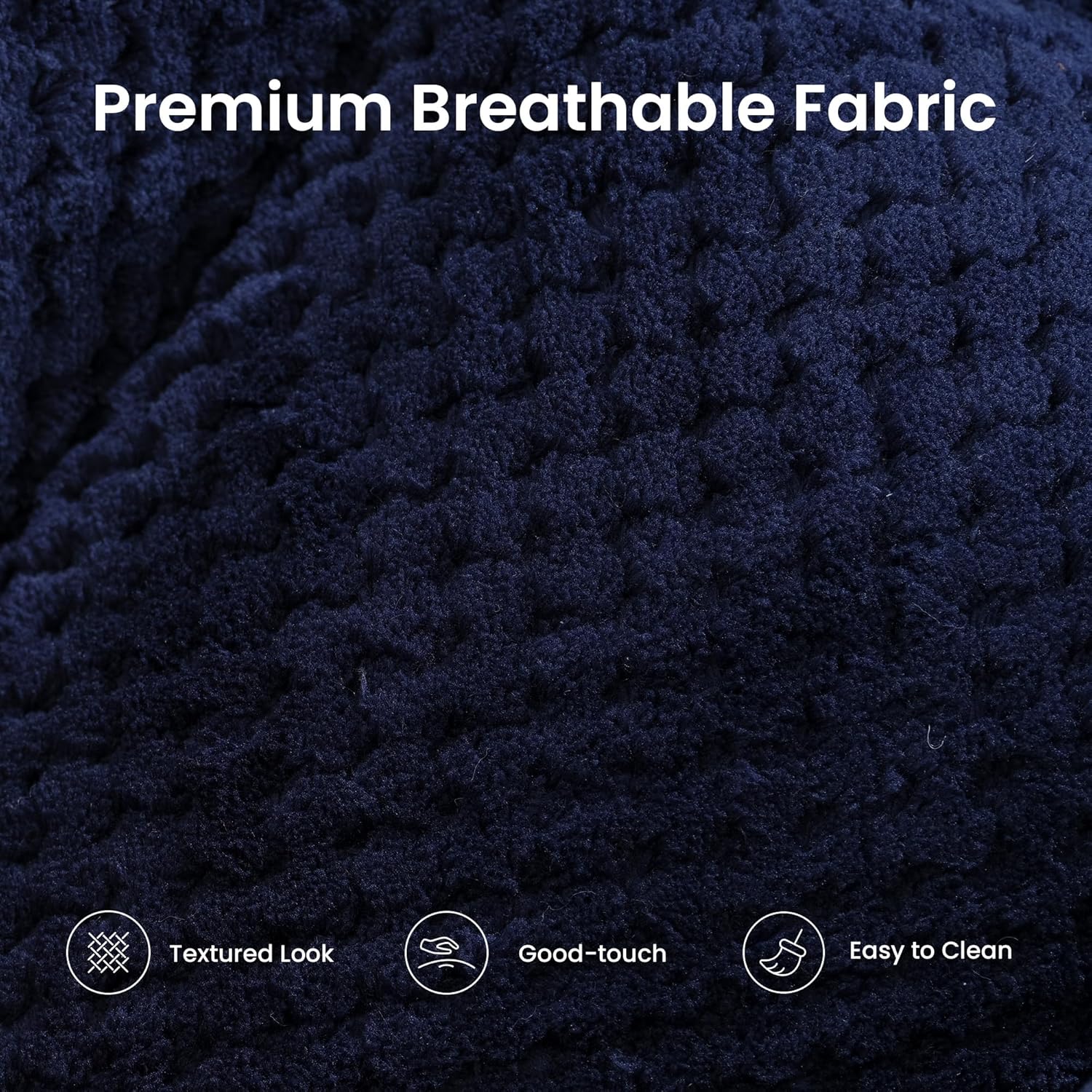 COLAMY Dual Motor Power Lift Recliner Chair for Elderly, Heavy Duty Bariatric Stand Up Assist Sofa with Independent Back & Footrest, Zero Gravity, Massage Heat & Breathable Fabric,Blue