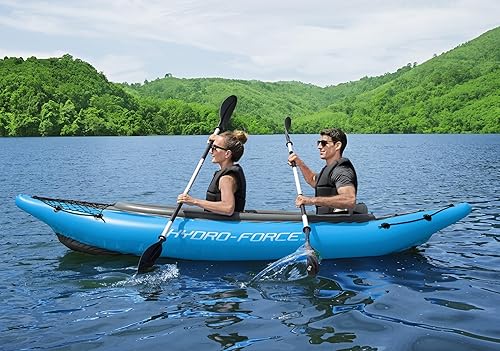 Miniatura 3 de Bestway Hydro Force - Juego de kayak inflable  Incluye asiento, remo, bomba de mano, bolsa de transporte de almacenamiento  Ideal para adultos,
