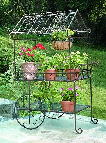 Miniatura 2 de Deer Park Ironworks (TC104) Carro de flores de acero, grande