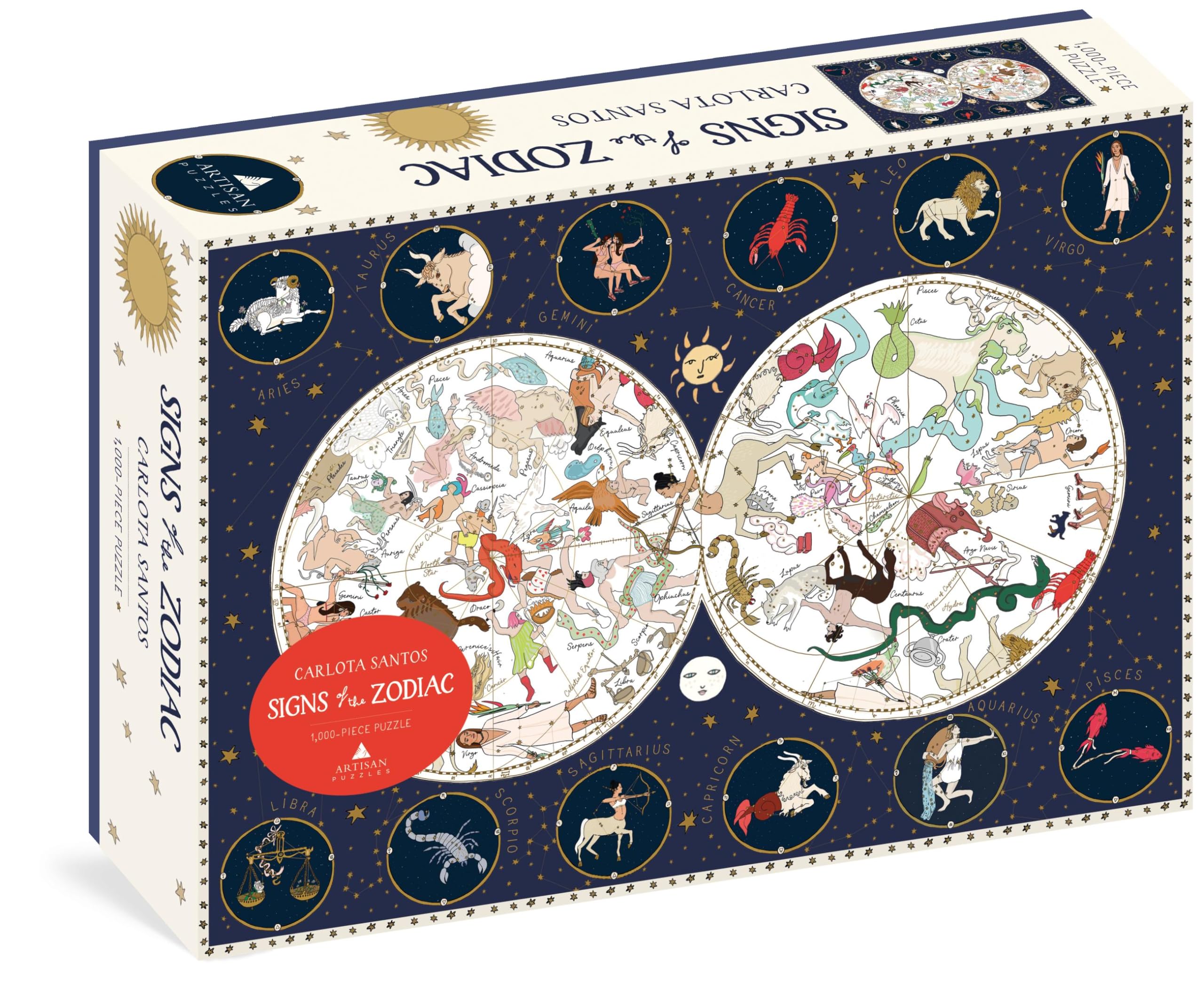 Signs of the Zodiac 1,000-Piece Puzzle (Workman Jigsaw Puzzles)