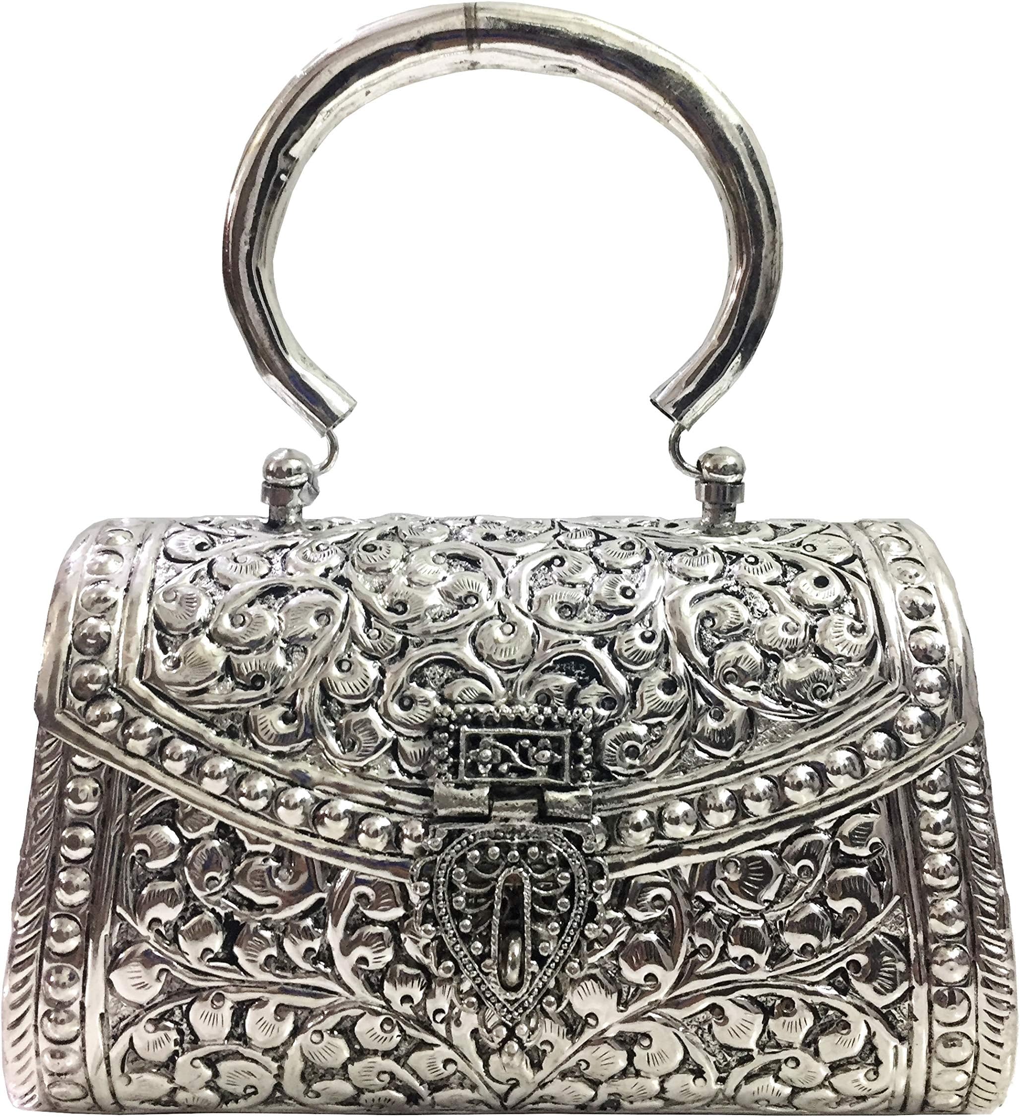 Trend Overseas Women's Clutch (Handle_Silver_10077_Silver)