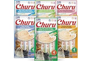 Churu Purée Lickable Treat for Cats - Wholesome, Grain-Free, Preservative-Free
