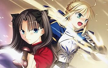 Athah Designs Rin Tohsaka And Saber Fate Stay Night Wall Poster 13 19 Inches Matte Finish Amazon In Home Kitchen