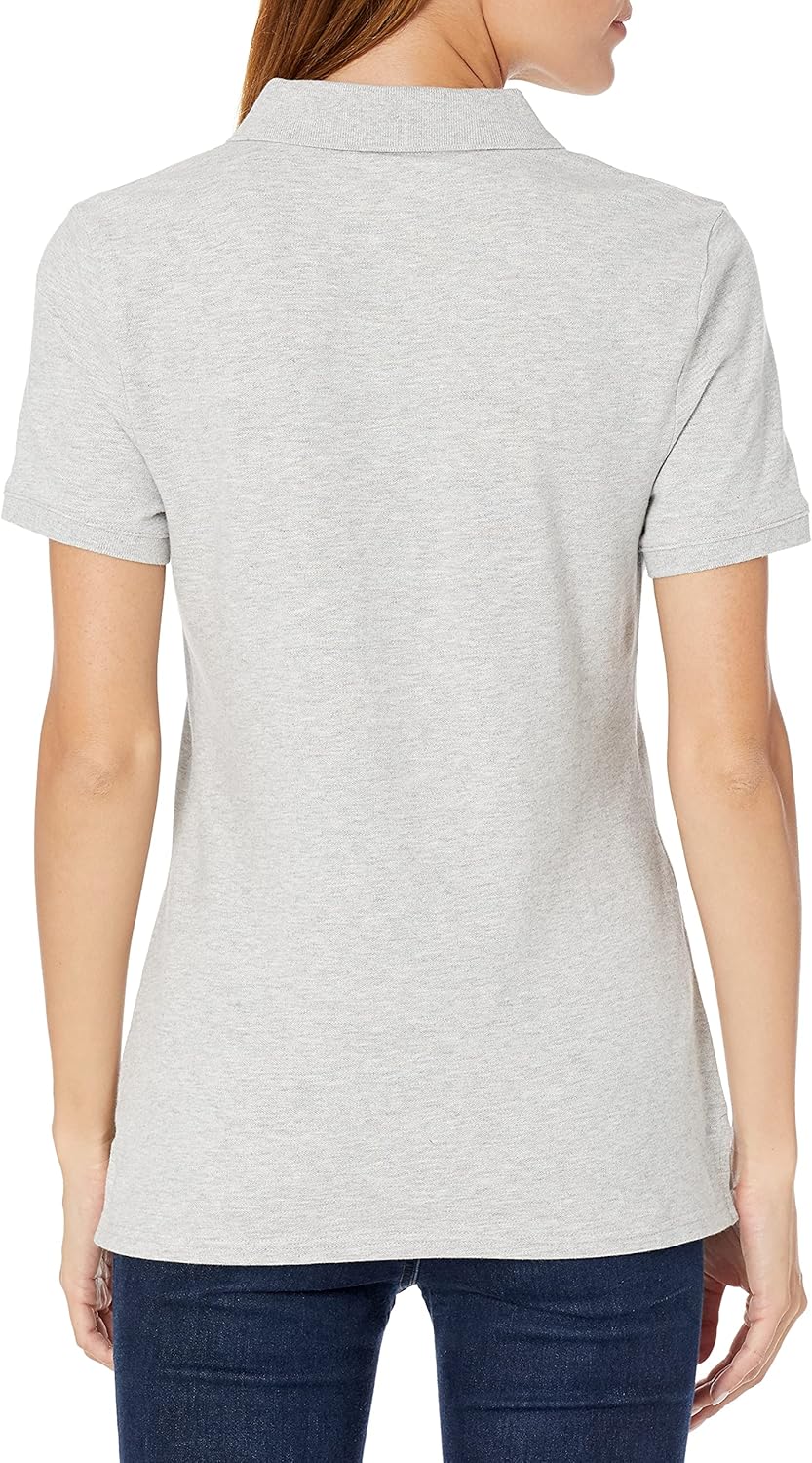 Amazon Essentials Women's Short-Sleeve Polo Shirt (Available in Plus Size) - Image 2