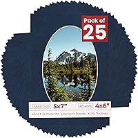 Vista 98 de Tapete de 5 x 7 para fotos de 4 x 6 pulgadas, con apertura de tablero ovalado verde Honeydew precortado, sin ácidos, mate para proteger tus