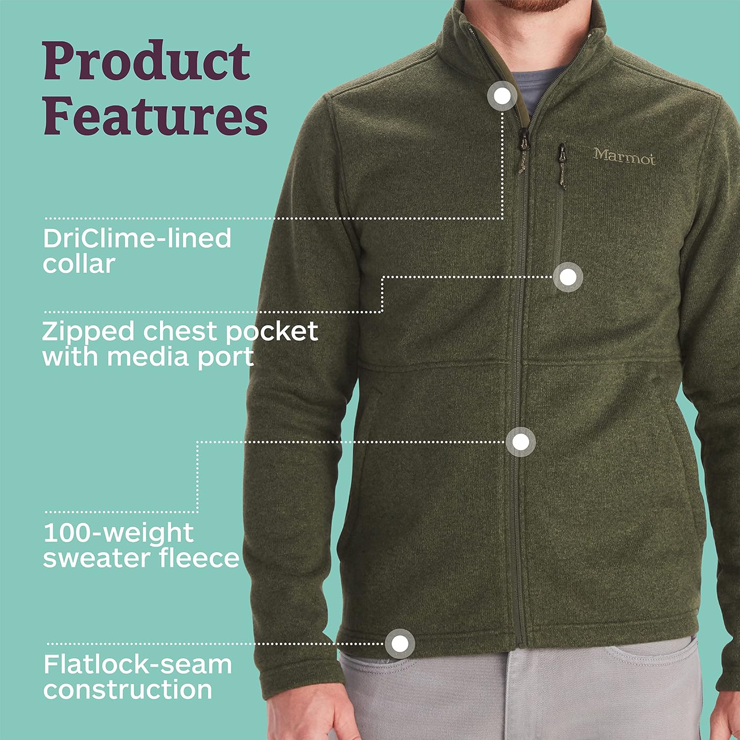 MARMOT Men's Drop Line Jacket 2.0, Nori, Small - Image 5