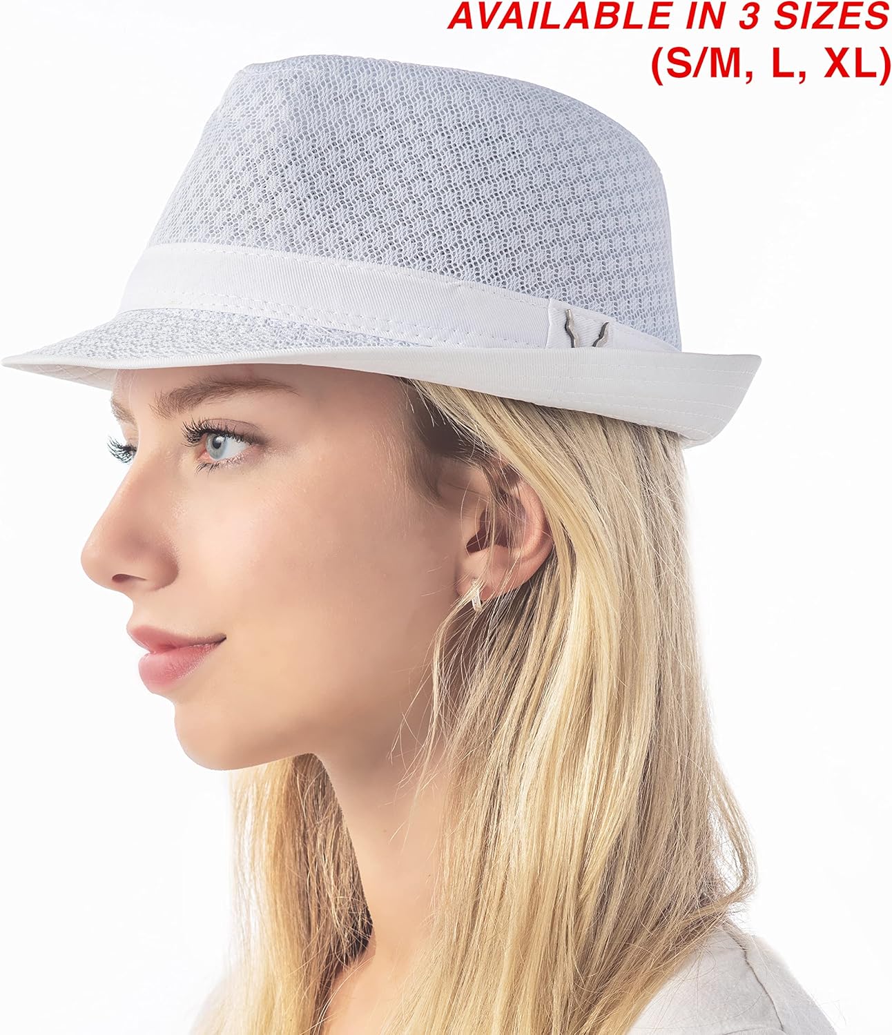 The Hat Depot Light Weight Classic Soft Cool Mesh Crushable Fedora hat at  Women’s Clothing store