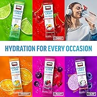 Vista 9 de Paquetes de polvo de electrolitos Force Factor Liquid Labs —Limón y lima— sobres de hidratación para hacer agua con electrolitos con 5 electrolitos