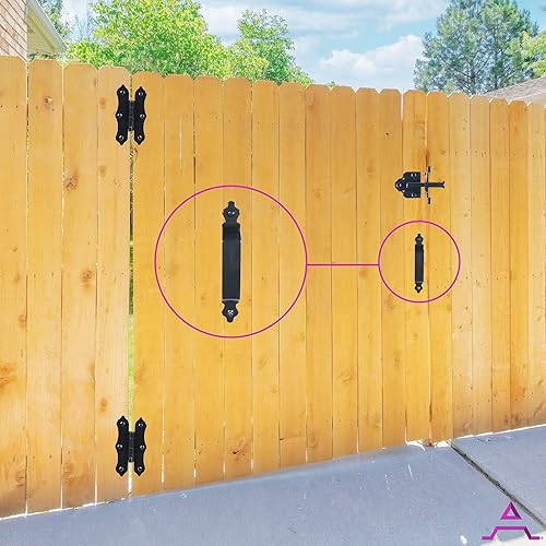 Miniatura 4 de ADVANTAGE INDUSTRIES Manija de puerta de madera de 7 pulgadas y manija de puerta de granero, tirador de puerta, manija de puerta interior y