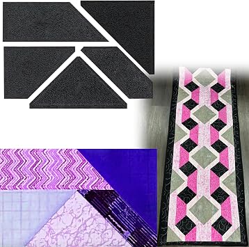 Martelli Burkes Beauty Quilt Template Set 5 Piece for Sewing Quilting - Quilt Pattern Ruler Stencil - Sewing Pattern for Quilters and Quilt Design