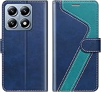 Vista 38 de para Samsung Galaxy A14 5G (2023) Funda tipo cartera, Funda de cuero con tapa [Bloqueo RFID] Soporte para tarjetas de crédito Folio Soporte