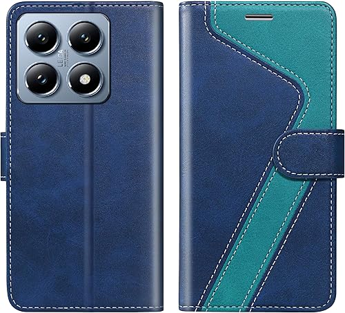 Miniatura 38 de para Samsung Galaxy A14 5G (2023) Funda tipo cartera, Funda de cuero con tapa [Bloqueo RFID] Soporte para tarjetas de crédito Folio Soporte
