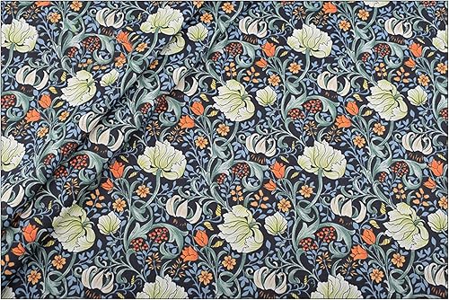 Miniatura 4 de 8 paquetes de tela floral para cuartos, tela precortada para costura, 18 x 22 pulgadas