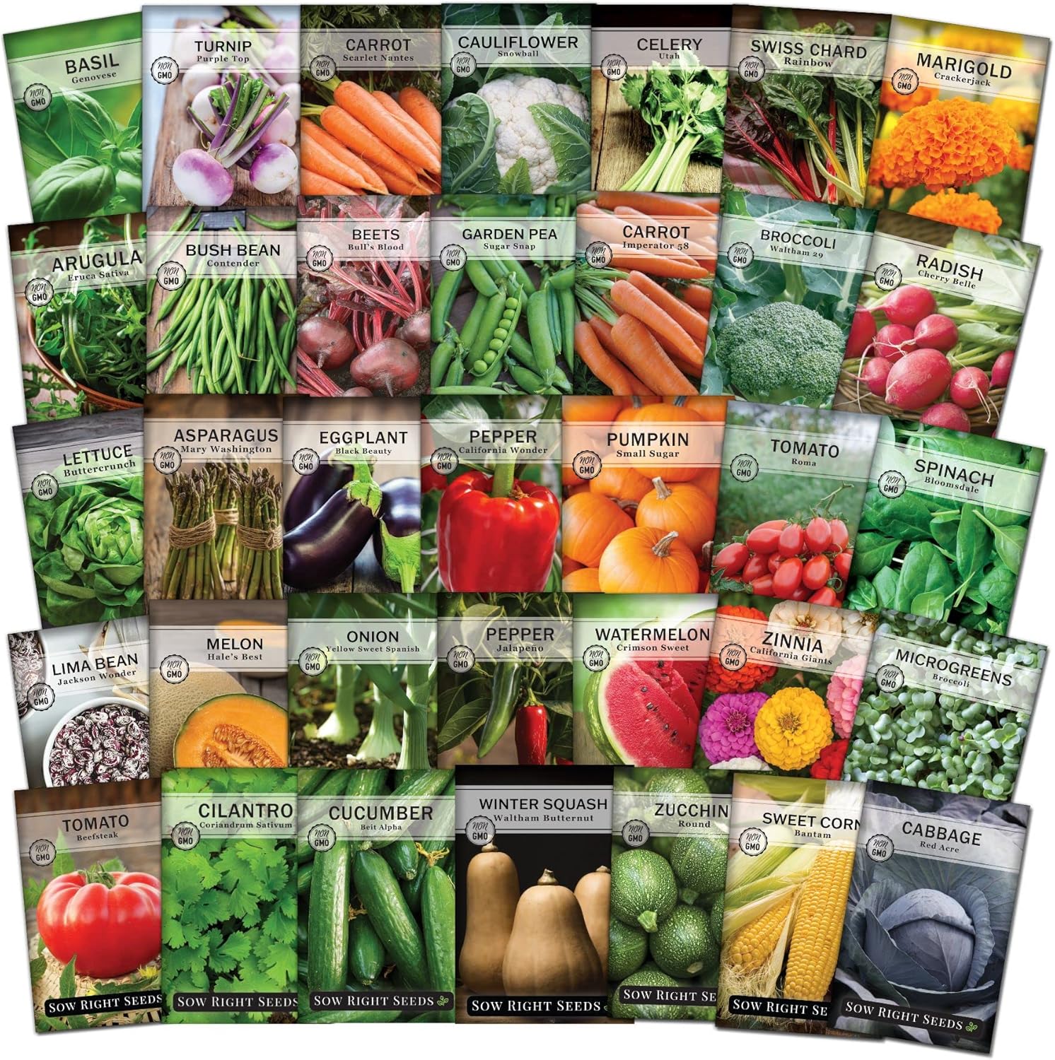 Sow Right Seeds Homesteader's Garden Seed Variety Pack