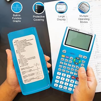 Scientific Calculator with Graph Functions for College and High School Students, Engineering, Advanced Mathematics, Calculus, Algebra, Geometery, Trigonometry, Statistics, Physics, Chemistry, Blue