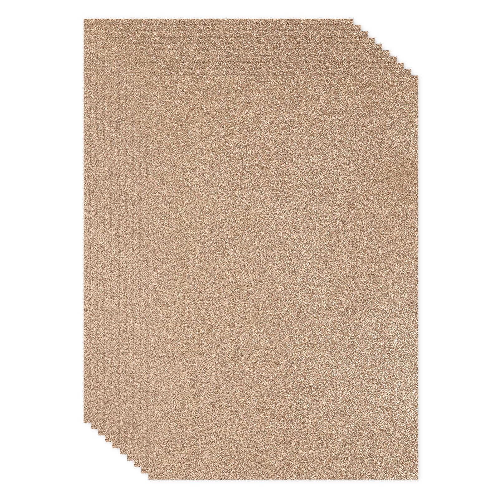 PATIKIL Orange Shiny EVA Glitter Foam Sheet 11 x 8 Inch 2mm Thick Sparkle EVA Glitter Felt for Crafts DIY Project 20 Pcs