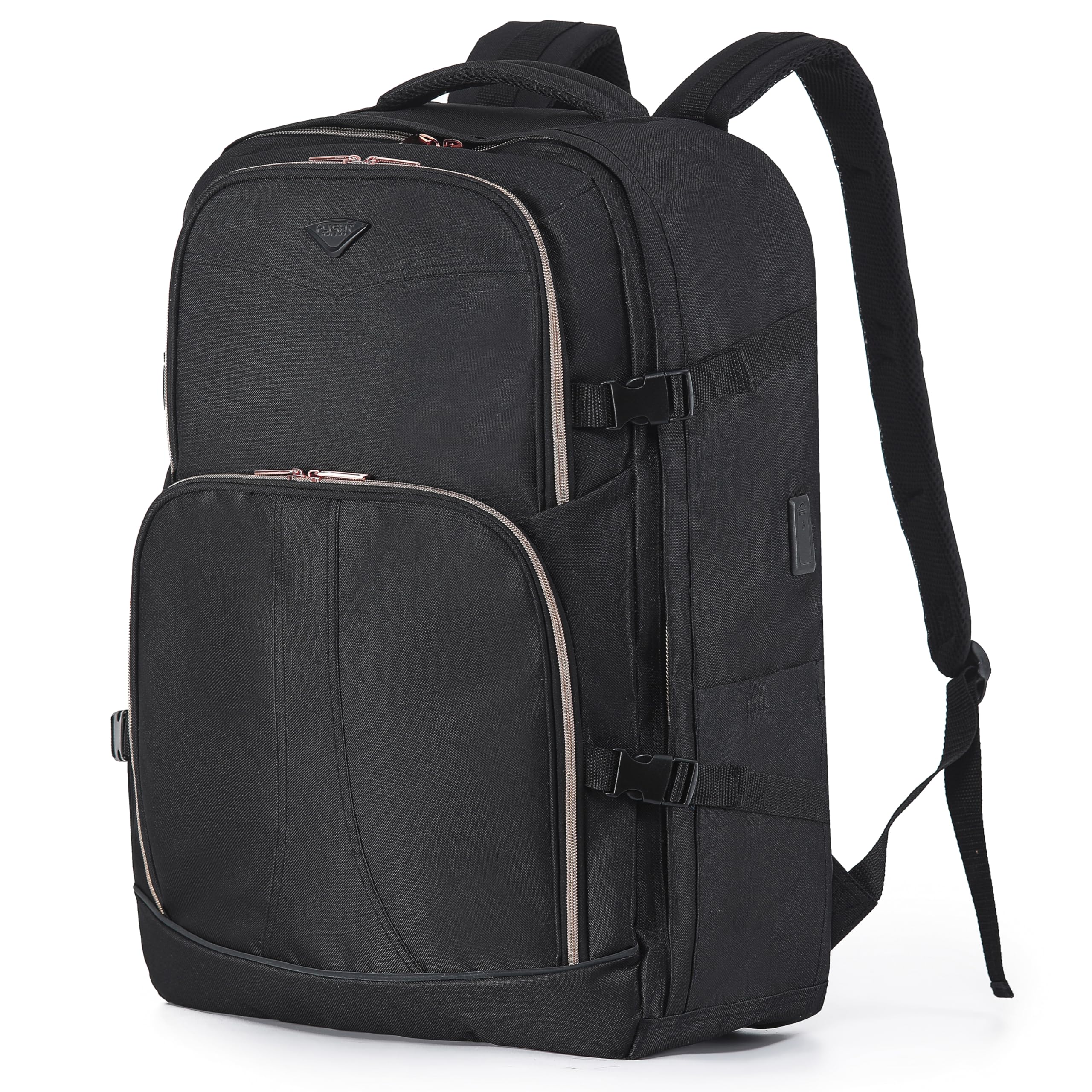 Flight Knight 55x40x20cm Ryanair Priority Free Carry On Over Head Cabin Backpack Bag for Travelling USB Port Padded Comfortable Rucksack - Carry On Luggage For easyJet, Ryanair, BA, Jet2 & Many More!