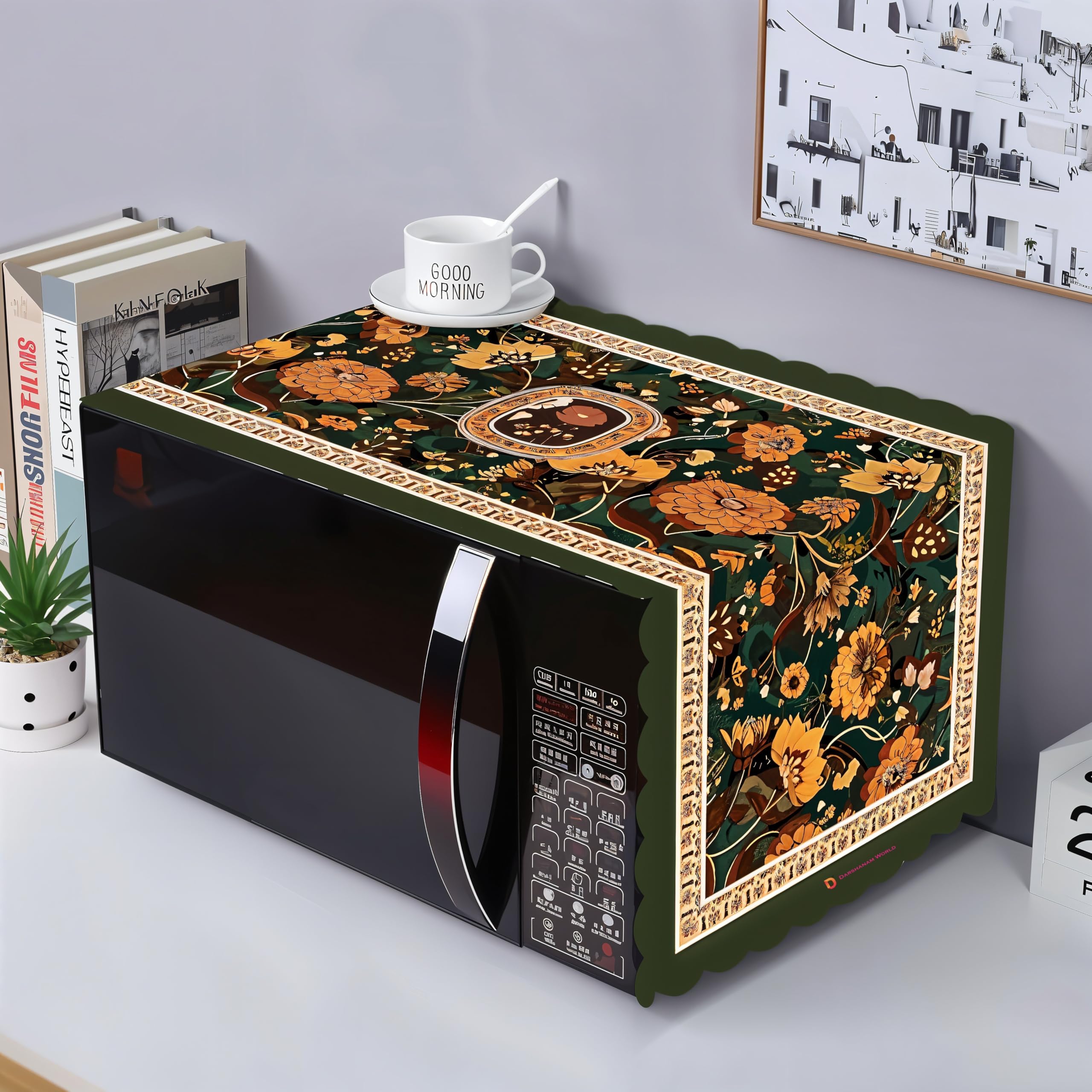 Microwave Oven Cover - Waterproof & Decorative -11 Microwave Oven Cover - Waterproof & Decorative -11