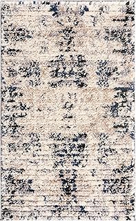 Rugs.com Tucson Collection Rug â€“ 2X3 Ivory Low Rug Perfect for Entryways, Kitchens, Breakfast Nooks, Accent Pieces