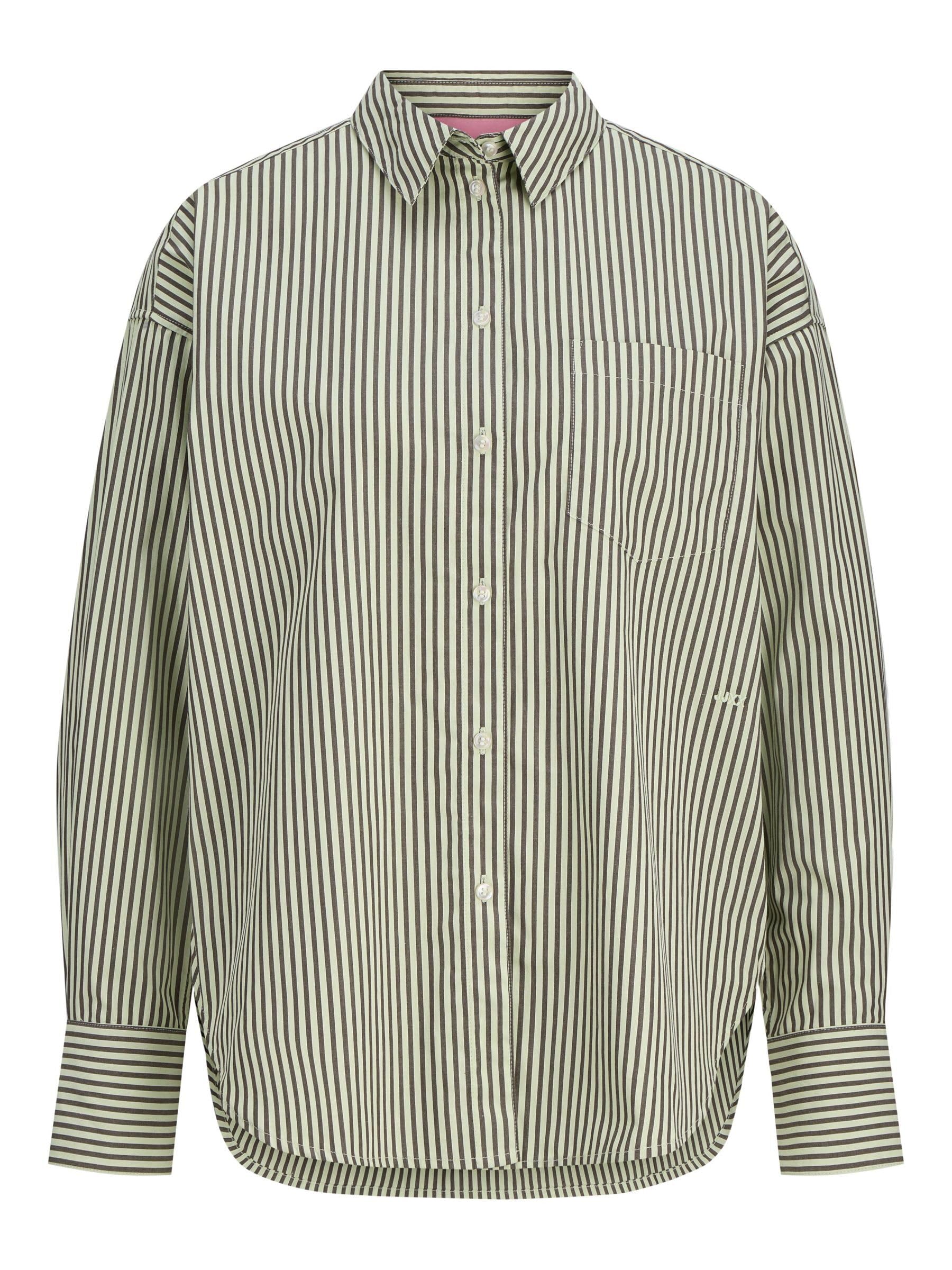 JJXX Women's Jxjamie Ls Relaxed Poplin Shirt WVN Noos, Gleam, S