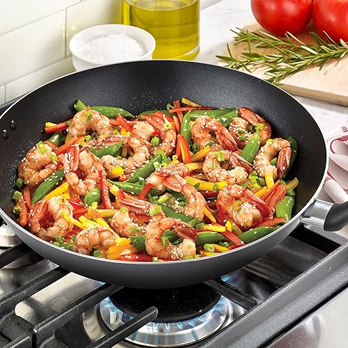 Miniatura 35 de T-fal - Sartén antiadherente de titanio con tapa segura para lavavajillas