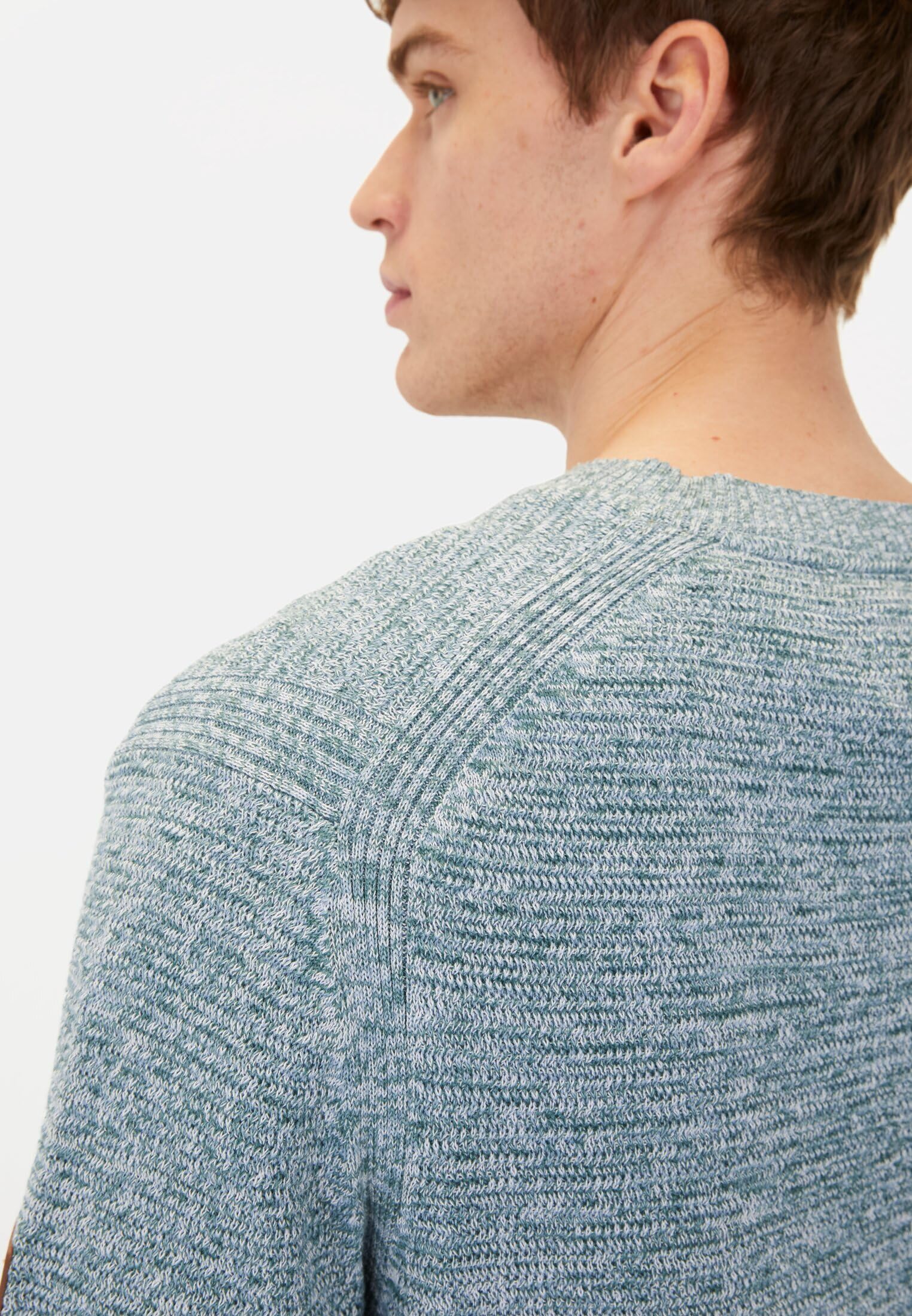 camel active Herren Rundhals Pullover aus Baumwolle