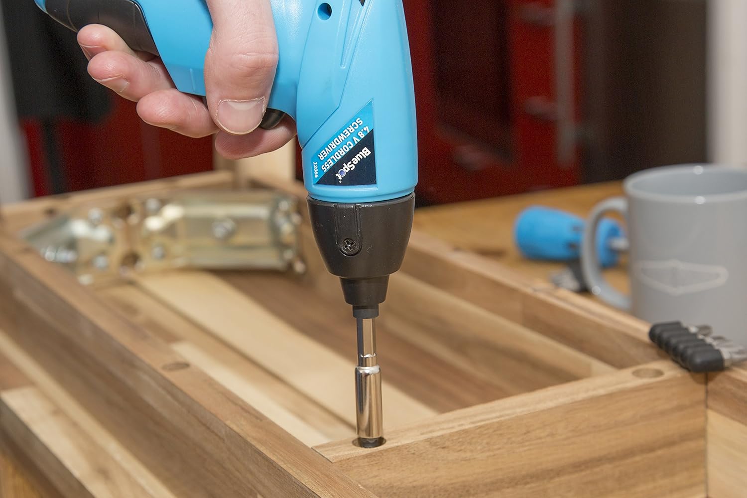 Blue Spot Tools 4.8V 12 12066 3.6V Lithium-Ion Cordless Screwdriver with 11PCE Bit, 5W, 240V, Small, 12pcs Set