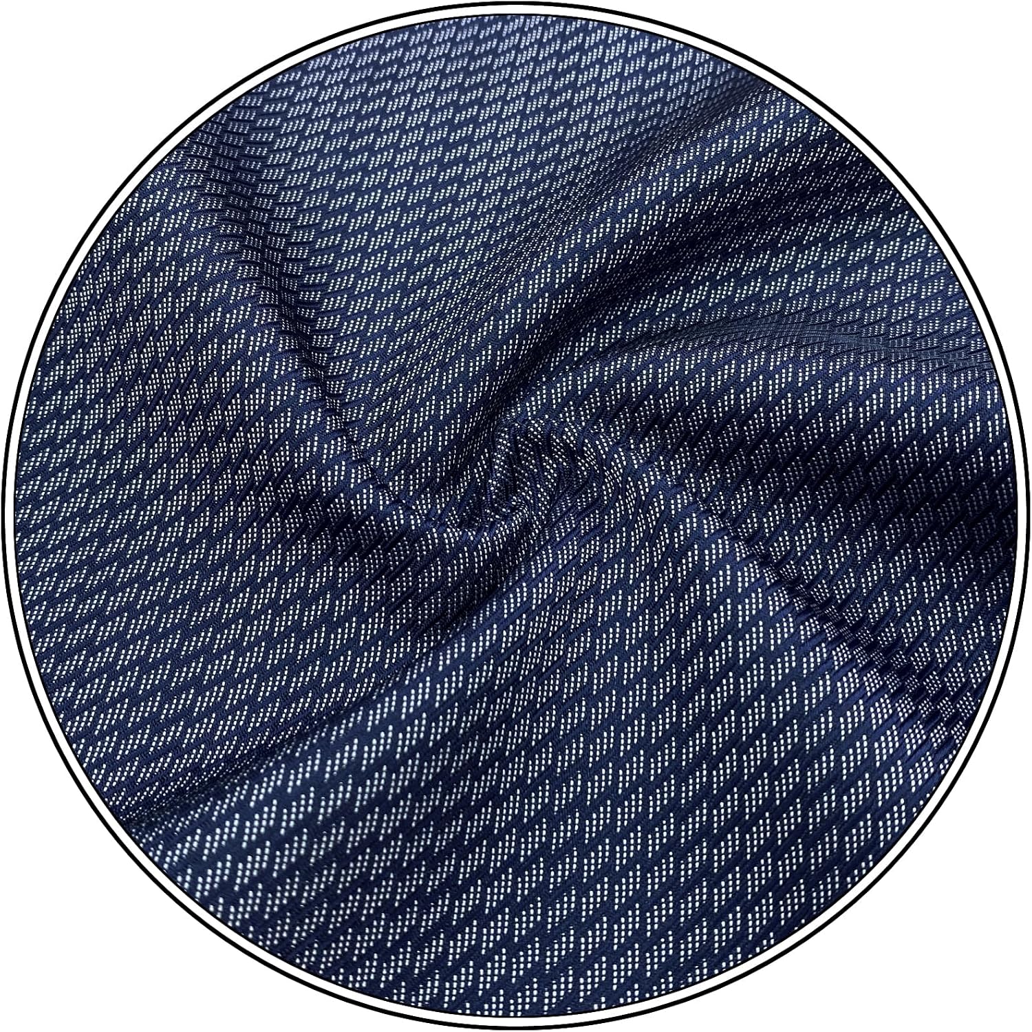 S&W SHLAX&WING Pocket Square for Men Geometric Micro Chevron Navy Blue White Finished Edges Elegant Gift