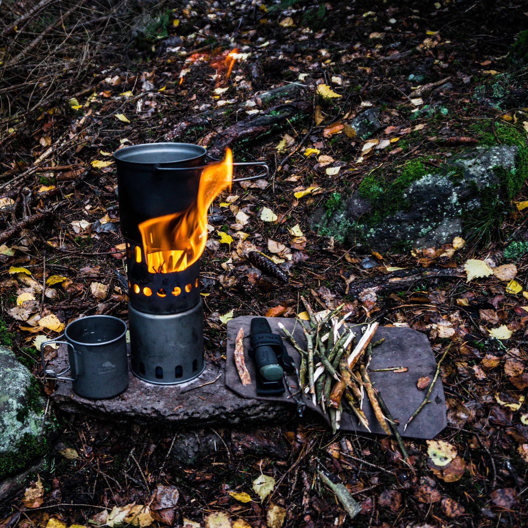 Titanium wood stove