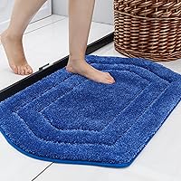 Vista 38 de COSY HOMEER Alfombras de baño extragruesas, antideslizantes, felpa suave, 100% poliéster fuerte, absorbente de agua para sala de estar, baño, Beige