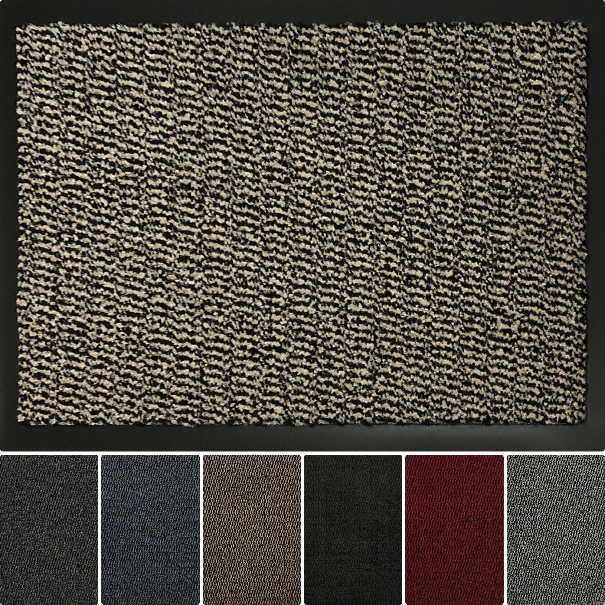 Serdim Rugs Washable Door mats Indoor & Outdoor - Non Slip Heavy Duty Door mat - Kitchen mat - Absorbent doormats - Floor mats