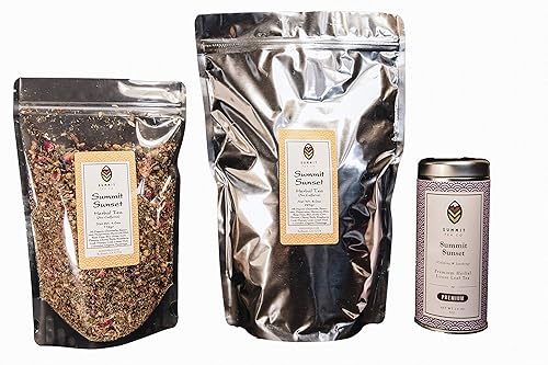 Huckleberry Rooibos Organic Herbal Decaf, 8.0 oz por Summit Tea