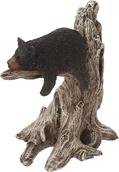 StealStreet SS-G-54292 Black Bear Sleeping on Tree Branch Figurine, 9"