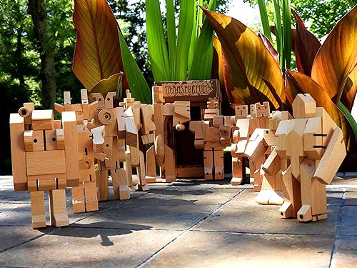 Miniatura 4 de WooBot - Robot de madera se transforma en un caza sigiloso