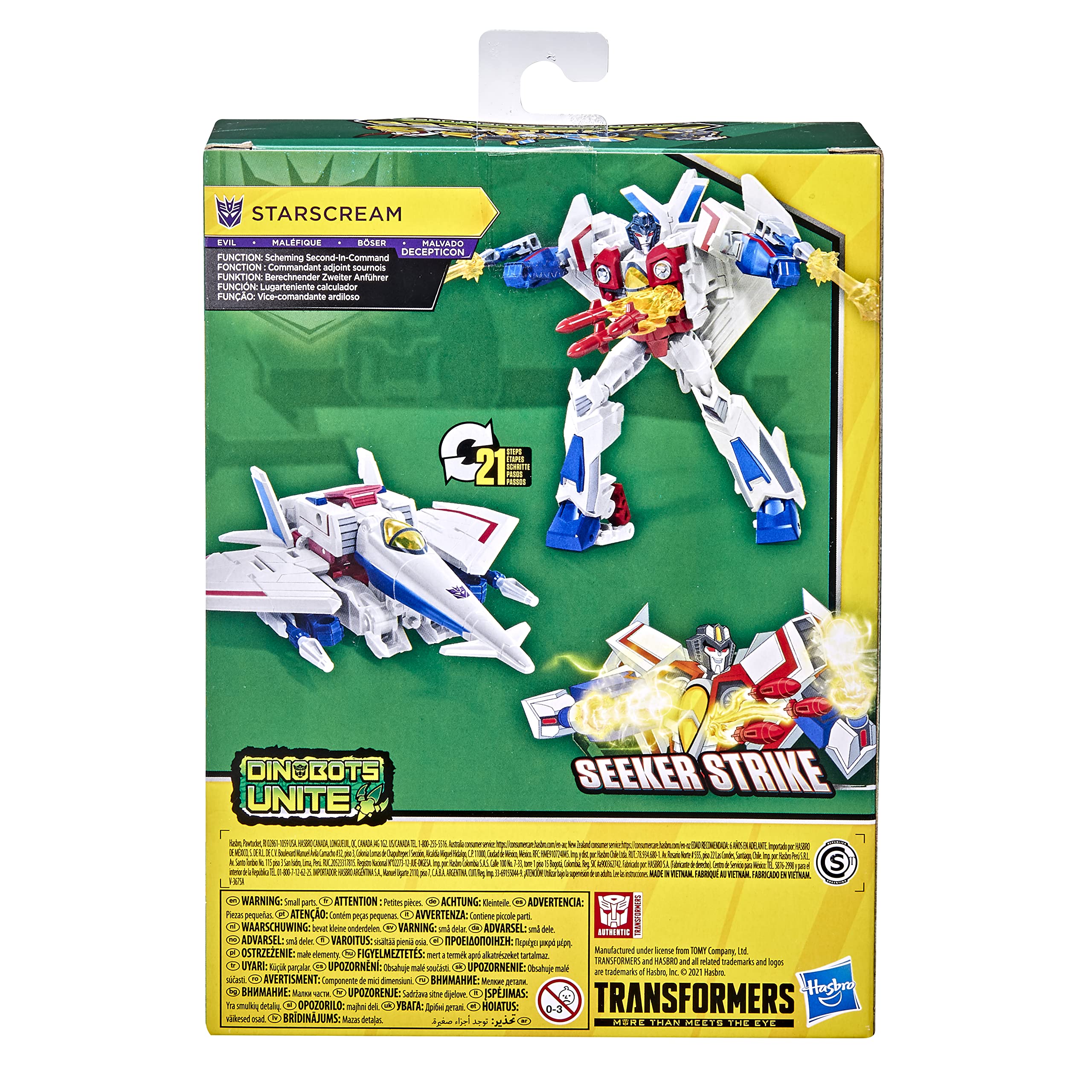 Transformers Starscream CYBERVERSE Action Figure, Multicolored, 5 inches tall - Image 3