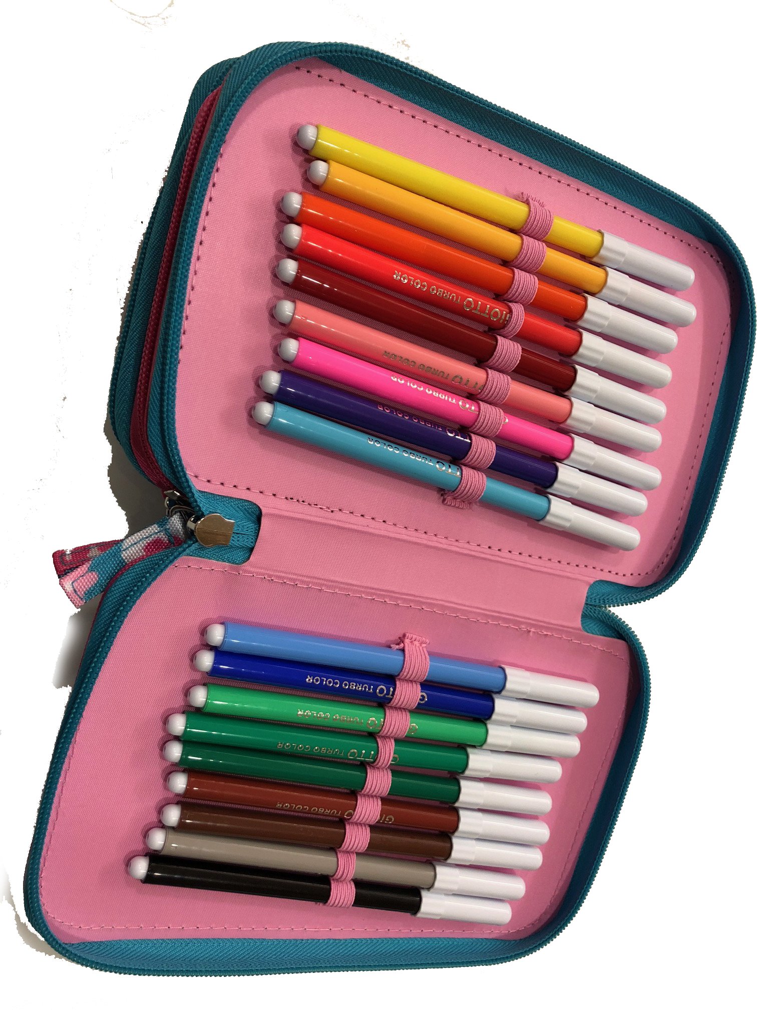 Astuccio 3 Scomparti Favorit - Con Zip, Design Cuccioli, 20x13x7.5cm, Per Scuola - Foto 5