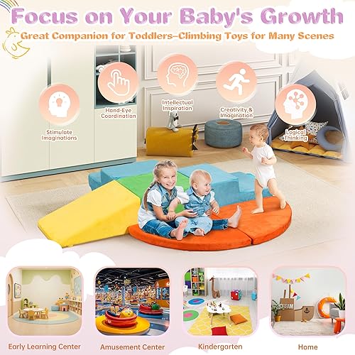 Miniatura 5 de Nuturelly Juego de actividades de bloques de espuma para niños que escalan y gatean