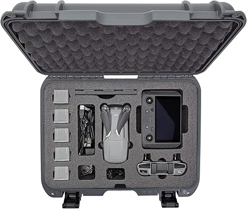 Miniatura 5 de Nanuk Estuche rígido impermeable 925 con inserto de espuma para DJI Mavic Air 2 + controlador inteligente - grafito (925-MAVIA27)