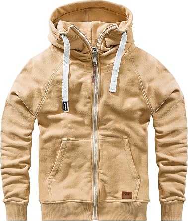 Yazubi Jacob men's zip-up hoodie.
