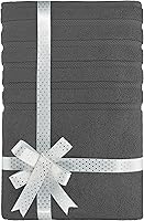 Vista 3 de American Soft Linen 35x70 Toallas de baño grandes jumbo, 600 GSM 100% algodón turco, toallas de baño de lujo extragrandes para baño, playa y Gris