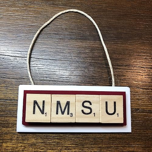 NMSU New Mexico University Aggies Christmas Ornament Letters Tiles