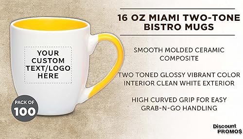 Miniatura 3 de Juego de 10 tazas de café grandes estilo bistro personalizadas de 16 onzas, paquete a granel personalizado, perfectas para café, té, expreso, cacao