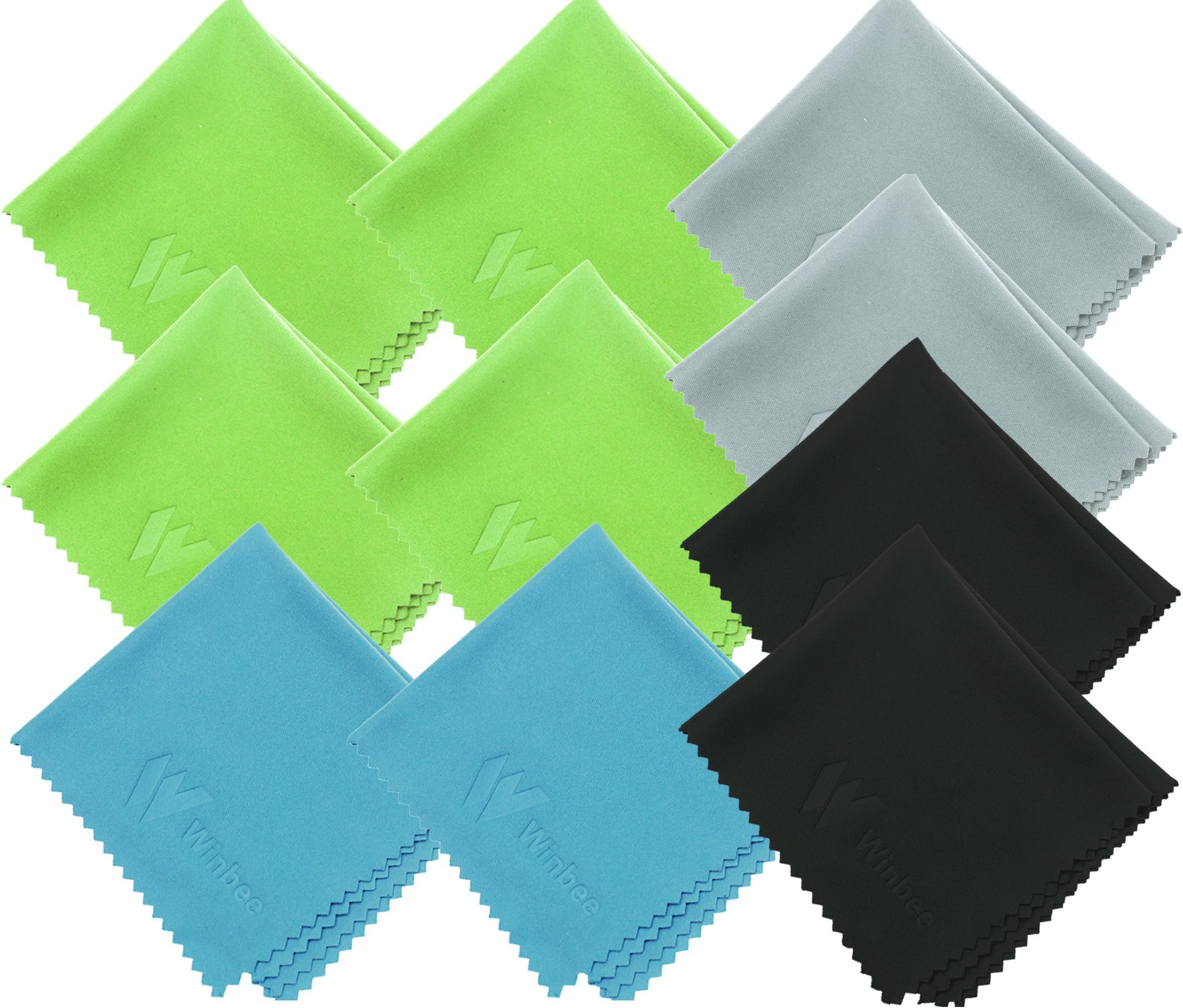 (10 Pack) Winbee Microfiber Cleaning Cloth for Lens