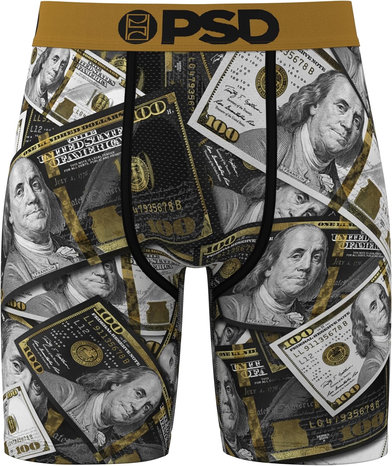 PSD Underwear Mens Boxer Briefs - Luxury Print, Standard Length Packs and Singles, Soft & Breathable Boxer Briefs for Men - Image 2