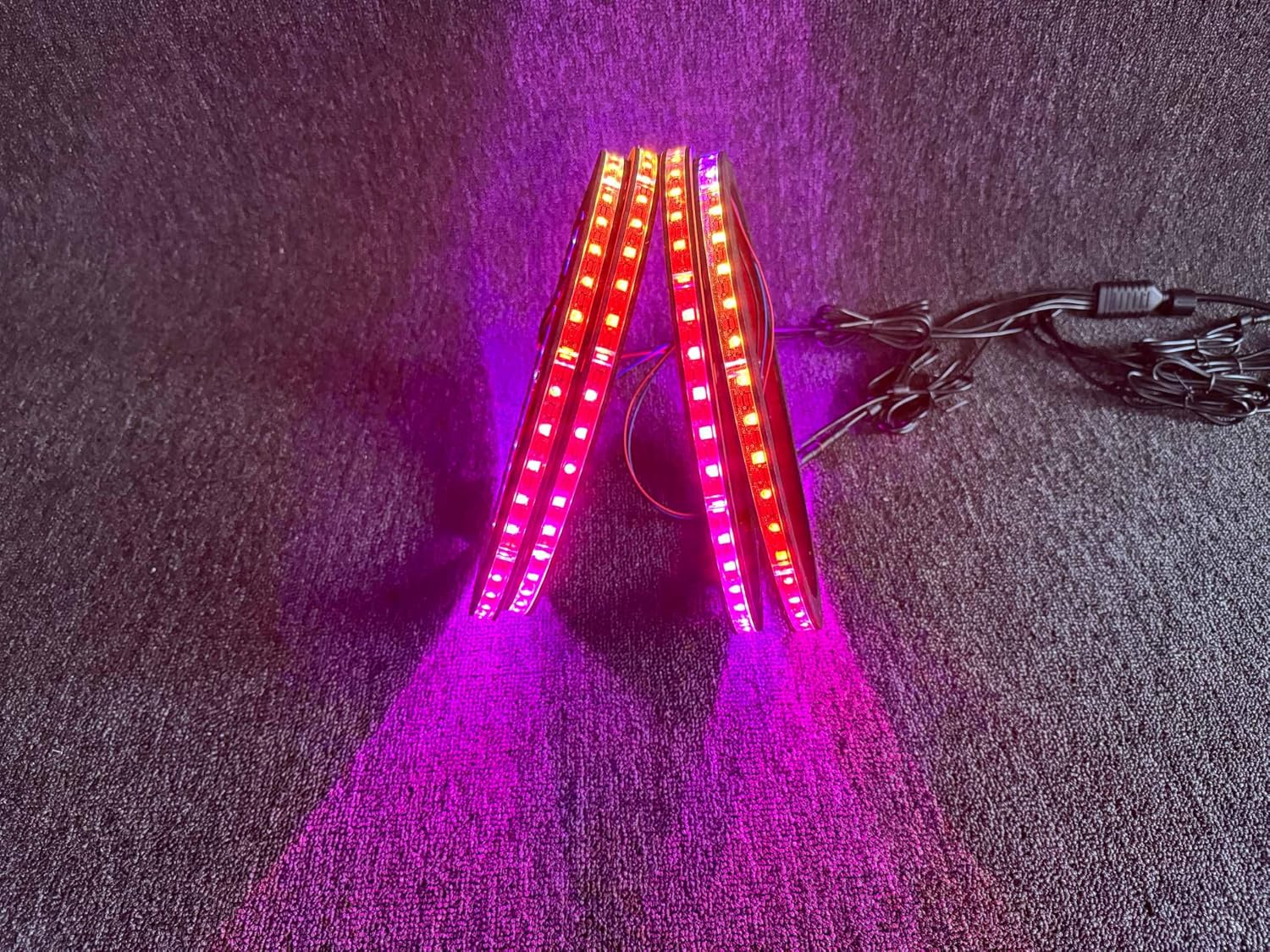 4 PCS 6.5" RGB Dream Color Chasing Symphony Addressable LED Speaker Rings - Wireless RF Remote & Bluetooth App Control - Ideal for Coaxial Speakers