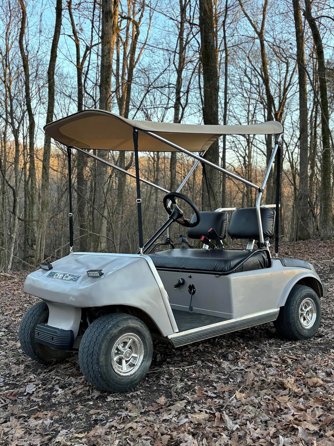 SunPro Quick Release Convertible Removable Extended Golf Cart Top Roof by Cypress Rowe Outfitters Replacement Highly Versatile Top for Golf Carts, Fits All Major Brands