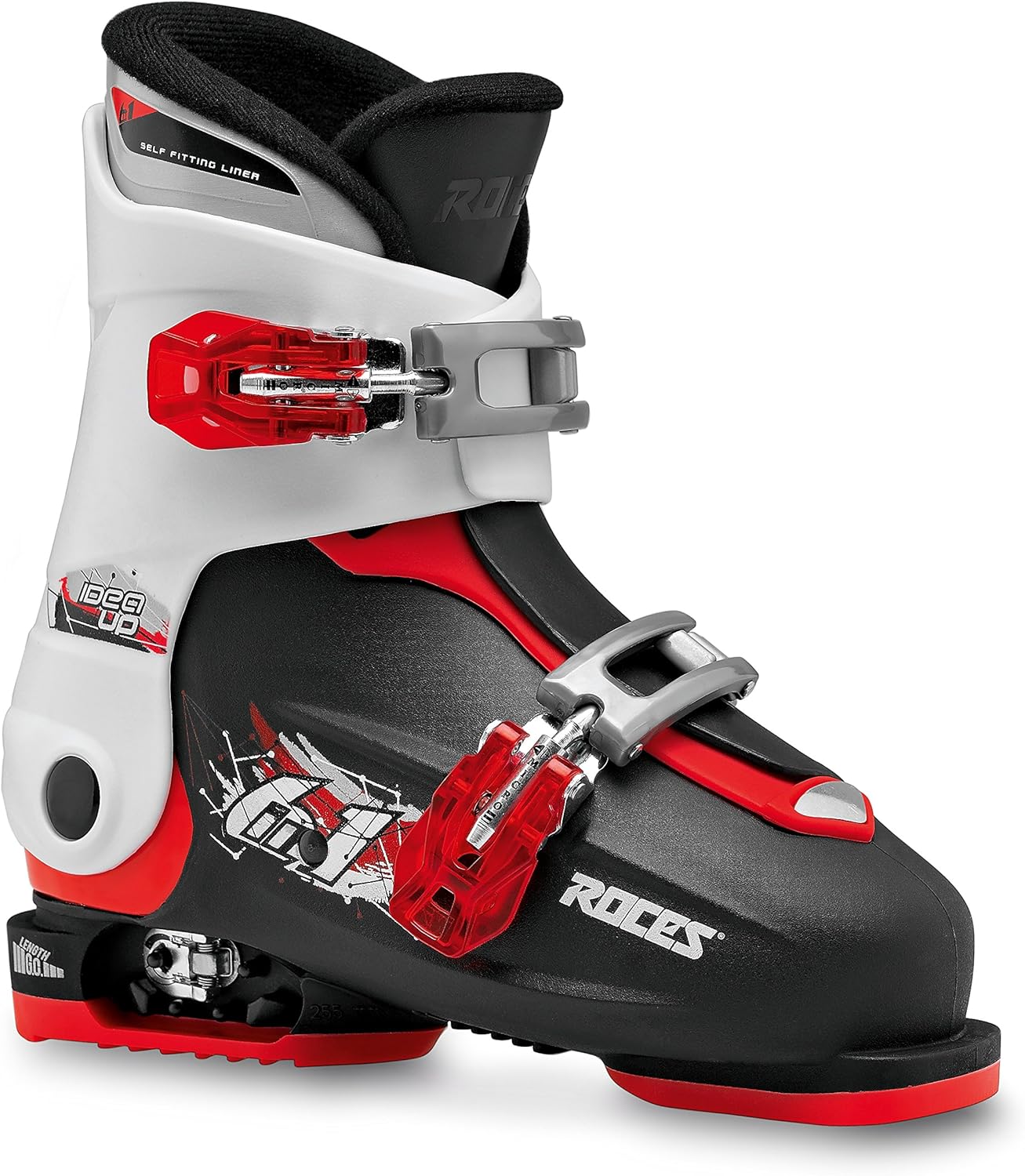 Roces Idea Up 19.0 – 22.0 Childrens Ski Boots Children's Adjustable, Children's, IDEA UP 19.0-22.0, black-White-Red, 30-35