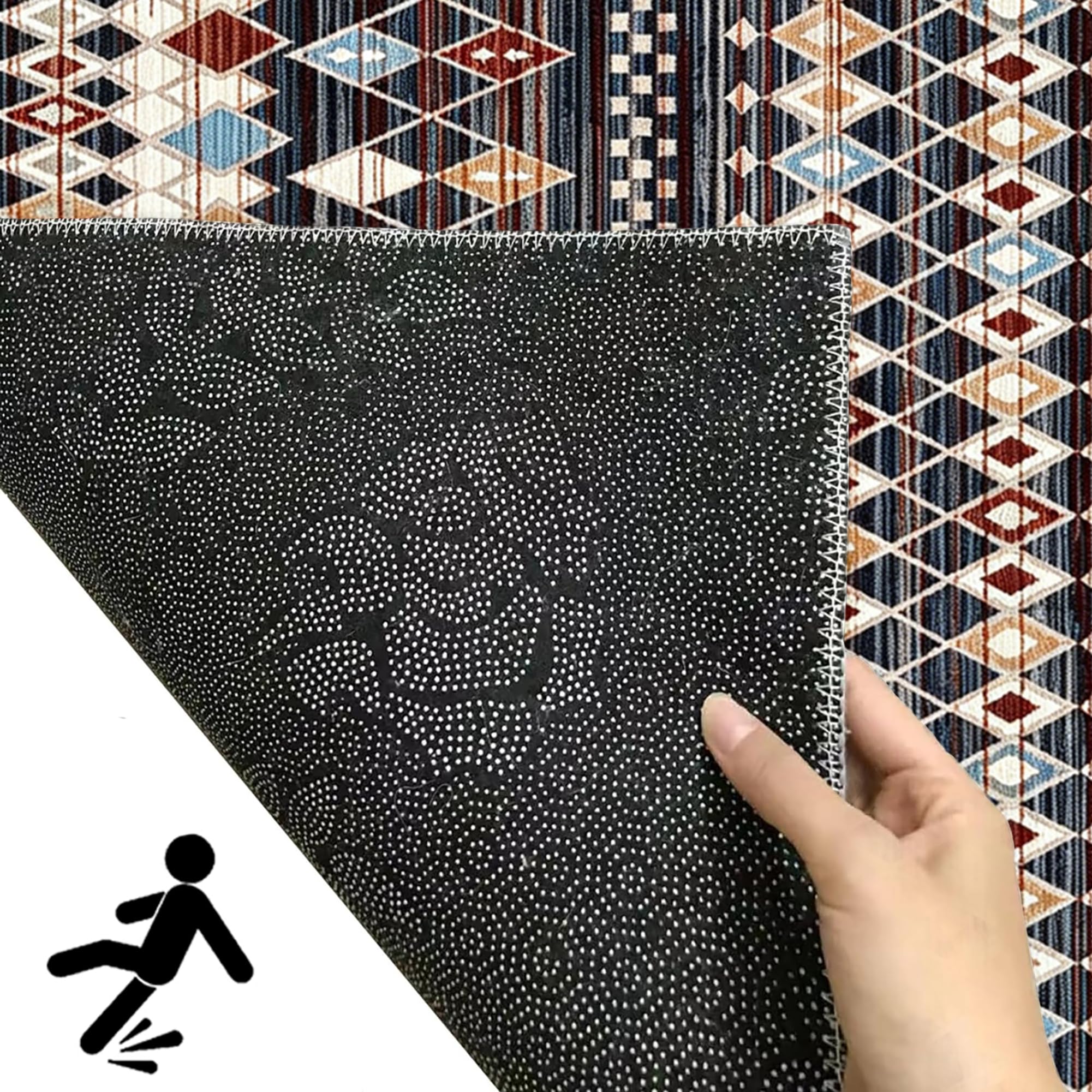 Alfombras de Pasillo Alfombras de Habitacion Largas 100 x 400 cm Moqueta por Metros Antideslizante Absorbente Lavable Alfombra Grande para Interiores para Sala Lavanderia Dormitorio
