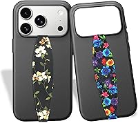 Vista 22 de Switchbands Correa de agarre para teléfono con flores - Soporte de dedo reversible y personalizable para la parte trasera del teléfono, compatible